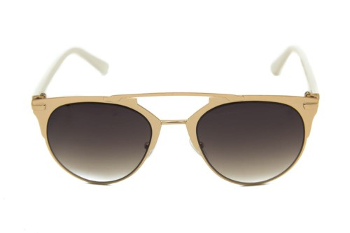 OKULARY PRZECIWSŁONECZNE STALOWE ROSE GOLD SZARE SZKŁA