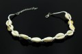 choker muszelki boho biały sznurek 1
