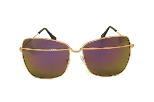 OKULARY PRZECIWSŁONECZNE FIOLETOWE RÓŻOWE ZŁOTO