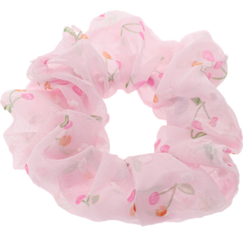 GUMKA SCRUNCHIE TIULOWA WISIENKI PUDROWY RÓŻ.png