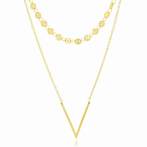 naszyjnik stal 316 l kolor złoty choker kółeczka podwójny v.jpg