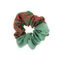 gumka do włosów scrunchie frotka wzory kolor zielony.JPG