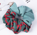 gumka do włosów scrunchie frotka wzory kolor zielony.png