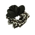 gumka do włosów scrunchie frotka wzory kolor czarno biały.JPG