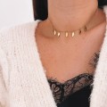 kolczyki  kolor złoty choker piórka boho.jpg