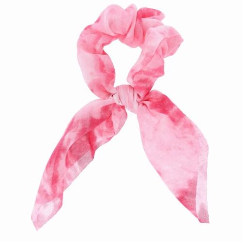 gumka  do włosów scrunchie  kolor różowy cieniowany.JPG