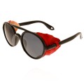 okulary przeciwsłoneczne okrągłe pilotki retro kolor czarny czerwony.jpg
