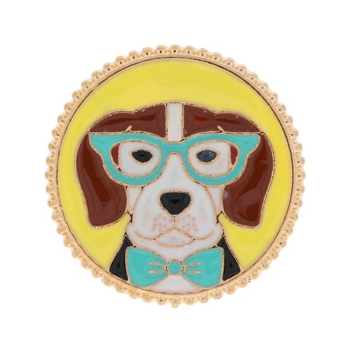 przypinka pin pies dog kolor żółty.jpg