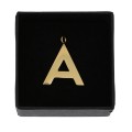 zawieszka ze stali literka A kolor złoty