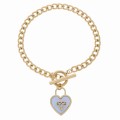 bransoletka ze stali chirurgicznej zawieszka serduszko diament kolor złoty (1).JPG