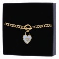 bransoletka ze stali chirurgicznej zawieszka serduszko diament kolor złoty (2).JPG