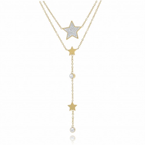 naszyjnik stal chirurgiczna gwiazdka kryształki body chain  kolor złoty.jpg
