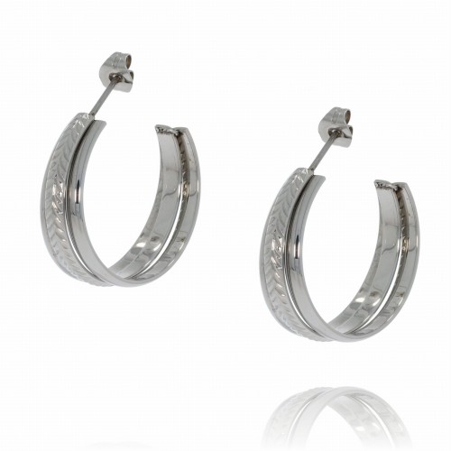 kolczyki ze stali chirurgicznej plecione koła kolor srebrny.jpg