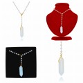 naszyjnik ze stali szlachetnej koraliki opal body chain .jpg