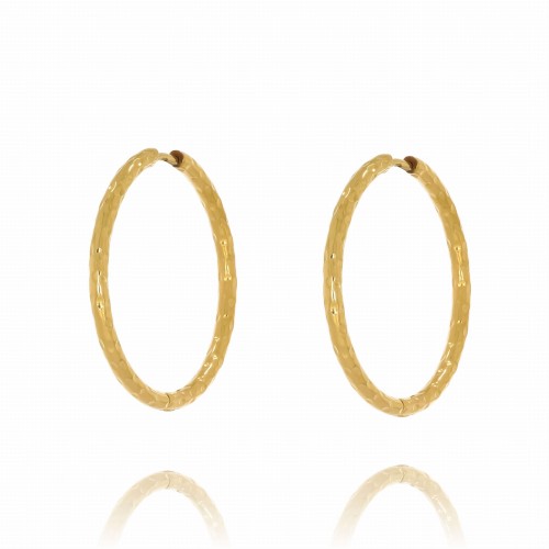 KOLCZYKI ZE STALI CHIRURGICZNEJ POZŁACANEJ KÓŁKO KOLOR ZŁOTY