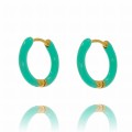 kolczyki ze stali chirurgicznej kółko kolor turkusowy emaliowane .jpg