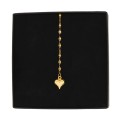 naszyjnik stal chirurgiczna pozłacana body chain serce