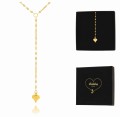 naszyjnik stal chirurgiczna pozłacana body chain serce