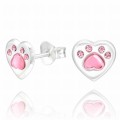 Kolczyki srebrne próby 925 serce łapka różowe cyrkonie dla dziewczynki (1).jpg