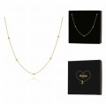 naszyjnik choker złote kuleczki stal chirurgiczna .jpg