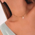 naszyjnik choker z gwiazdką z kryształu górskiego stal chirurgiczna .jpg
