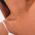 naszyjnik choker z kryształową łezką złoty ze stali szlachetnej .jpg