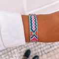 bransoletka boho pleciona miętowa .jpg