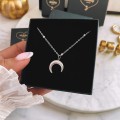naszyjnik  stal chirurgiczna księżyc moon kolor srebrny .jpg
