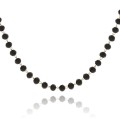 naszyjnik choker stal chirurgiczna czarne koraliki klasyczny