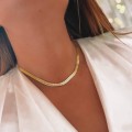 naszyjnik choker szeroka żmijka ze stali chirurgicznej złota .jpg