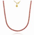 naszyjnik choker ze stali chirurgicznej kryształki różowe .jpg