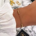 bransoletka ze stali chirurgicznej potrójne kuleczki boho .jpg