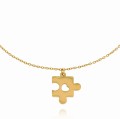 złota bransoletka z puzzlem ze stali chirurgicznej
