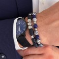 bransoletka męska kamień larvikit lapis lazuli jaspis ze stali chirurgicznej .jpg