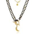 naszyjnik choker toggle koraliki z młotkowanym księżycem ze stali chirurgicznej .jpg