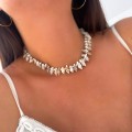 naszyjnik choker z muszelkami boho kulki stal chirurgiczna .jpg