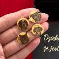 bransoletka z grawerem portretem ze zdjęcia Twojego psa na sznurku pozłacana stal chirurgiczna.JPG