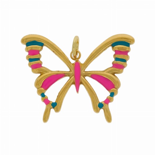 ZAWIESZKA  ZE STALI SZLACHETNEJ DO BRANSOLETKI NASZYJNIKA MOTYLEK 