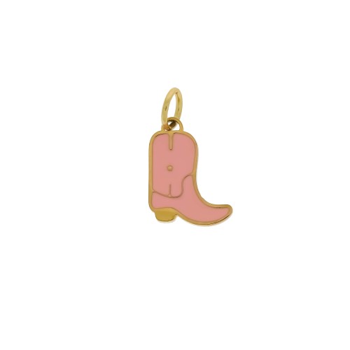 ZAWIESZKA  ZE STALI SZLACHETNEJ DO BRANSOLETKI NASZYJNIKA BUCIK RÓŻOWY