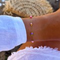letnia bransoletka mix kolorowych kamieni naturalnych boho. jpg