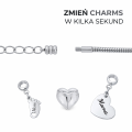 Charms do bransoletki modułowej "my story" srebrny podwójny pierścień