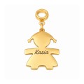 Charms do bransoletki modułowej "my story" złoty symbol dziewczynki grawer imienia