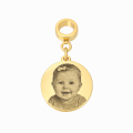 Charms do bransoletki modułowej "my story" kółko z grawerem osoby w technice money print
