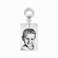 Charms do bransoletki modułowej "my story" srebrny prostokąt z grawerem ukochanej osoby w technice money print