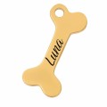 Charms uniwersalny złota kość grawer do bransoletek i naszyjników