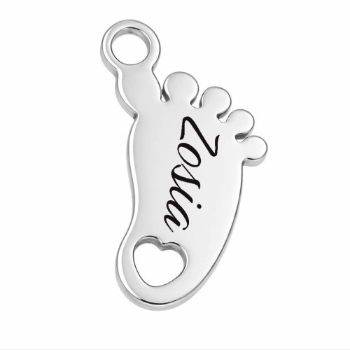 CHARMS UNIWERSALNY SREBRNA STÓPKA GRAWER DLA MAMY DO BRANSOLETEK I NASZYJNIKÓW   