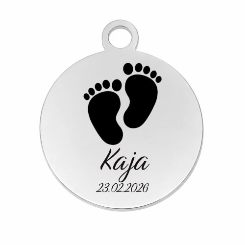 CHARMS UNIWERSALNY SREBRNE KOŁO DO BRANSOLETEK I NASZYJNIKÓW ŚREDNICA 1,8 CM  