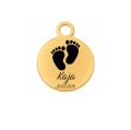 Charms uniwersalny złote kółko do bransoletek i naszyjników średnica 1,2 cm