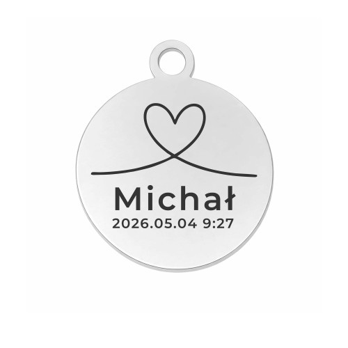 CHARMS UNIWERSALNY SREBRNE KOŁO DO BRANSOLETEK I NASZYJNIKÓW ŚREDNICA 1,5 CM