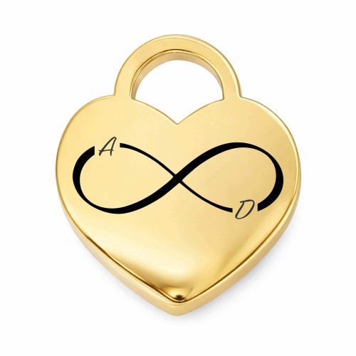 CHARMS UNIWERSALNY ZŁOTE SERCE KŁÓDKA DO BRANSOLETEK I NASZYJNIKÓW 